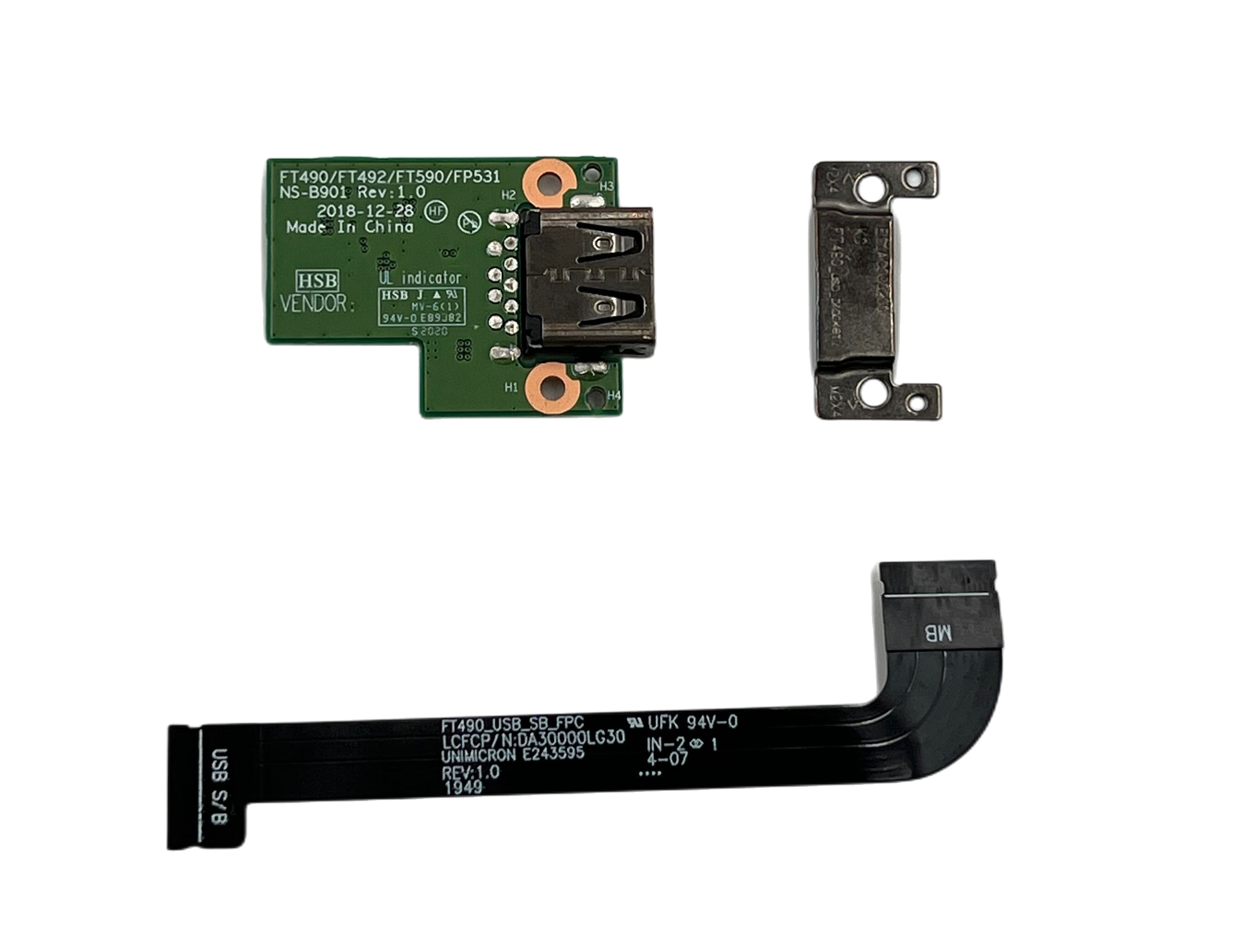 联想 T490 T495 P43S P14S T14 Gen2 USB板 02HK995   排线