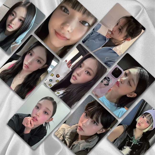 姜海粼周边镭射小卡50张/盒3寸lomo卡拍立得无重复新款磨砂盒装