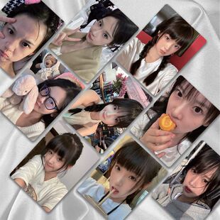 张淼怡周边镭射小卡50张/盒3寸lomo卡拍立得无重复新款磨砂盒装