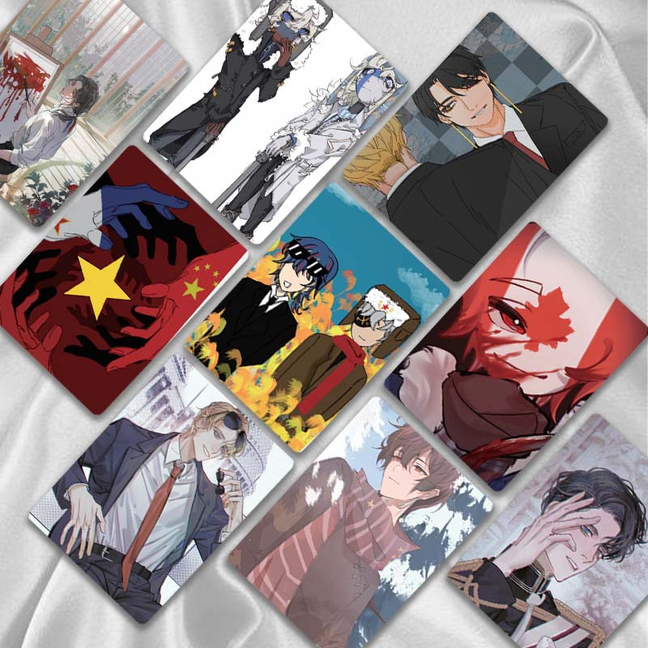 ch无常周边镭射小卡50张/盒3寸lomo卡拍立得无重复新款磨砂盒装