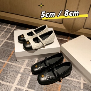 5/8公分32码起小香风内增高玛丽珍鞋女2026春季新款菱格通勤单鞋