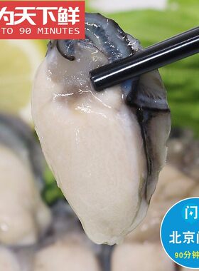 约14只 250g 北京闪送 冷冻 原浆 生蚝肉 特大牡蛎纯肉 火锅食材