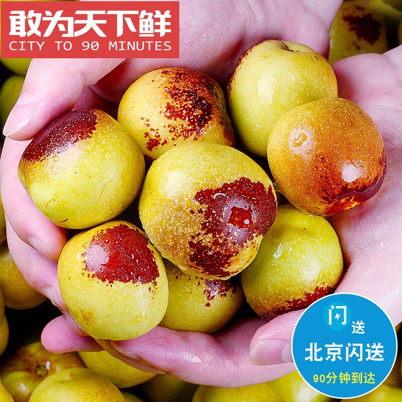 1.3斤 仅限北京闪送 妙脆&middot;牛奶冬枣 皮薄肉脆 甘甜清香 冬枣