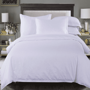 旅店床单床上用品特价单人斜纹纯白色被单1.2米1.5m被套被罩单件