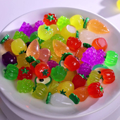 水晶玩具仿真蔬菜迷你水果模型桌面微景观摆件夜光食玩儿童过家家