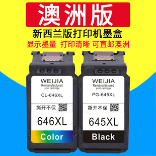 威佳适用佳能pg645 TS3160 646 MG2560 TS3166 TR4560打印机 TS3460 MG2960 TS3165 645Xl墨盒 MG2965 TS3360