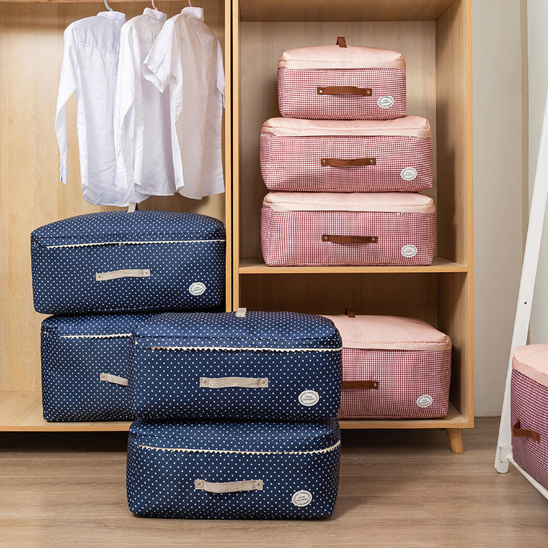 纳衣阁大号衣物收纳袋整两件套防潮被子收纳袋棉被衣服打包袋 居家 萌娘爆款吧