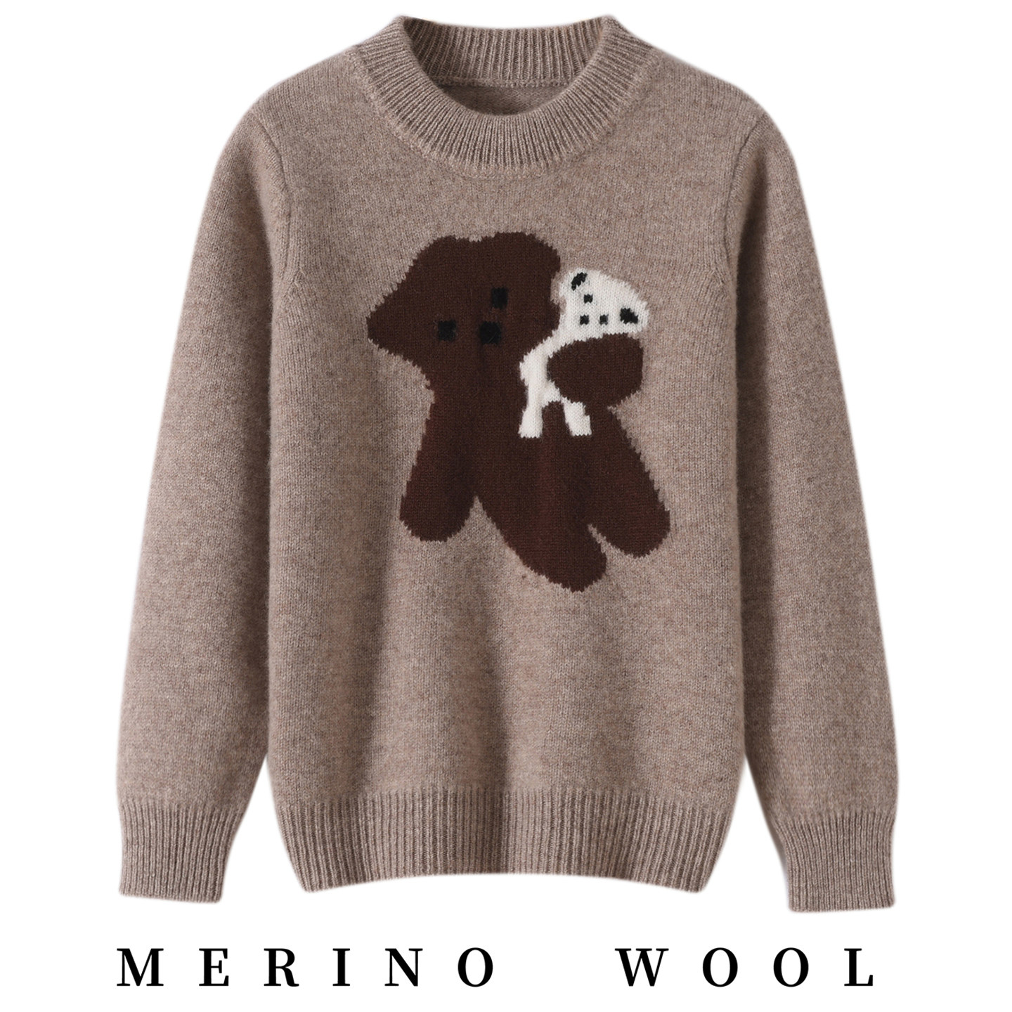 秋冬款儿童纯羊毛衫男女童卡通小熊毛衣套头针织衫宝宝打底上衣厚,童装/婴儿装/亲子装,毛衣/针织衫,淘宝优惠券,粉丝福利购,淘宝优惠卷