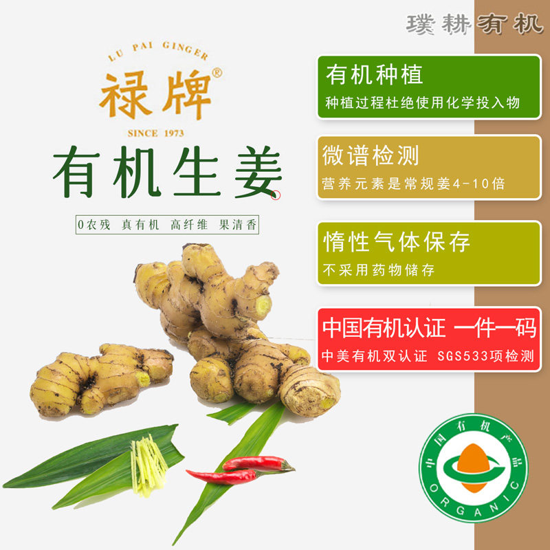 禄牌有机大黄姜山东有机种植新鲜月子生姜老姜孕妇食用生姜农产品,水产肉类/新鲜蔬果/熟食,生姜/南姜,淘宝优惠券,粉丝福利购,淘宝优惠卷