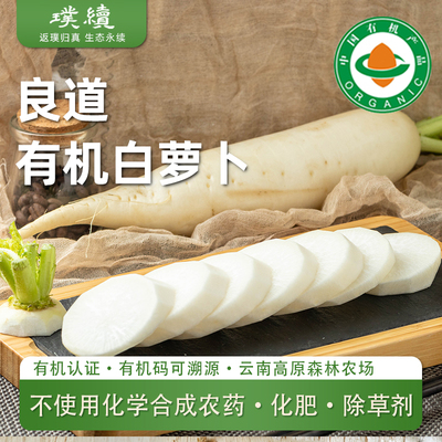 云南高原有机白萝卜良道3斤新鲜采收带土应季蔬菜鲜嫩多汁脆爽甜