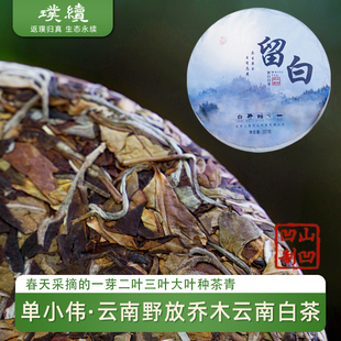 单小伟山凹凹野放留白茶2025年云茶汤色金黄清甜自然农法357g