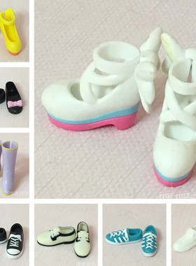 正版散货 6分licca丽佳可儿Momoko小布blythe娃娃配件鞋子靴子