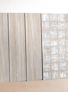 艺术高端广东格子木纹砖中古风民宿酒店客厅地砖卫生间60x120墙砖