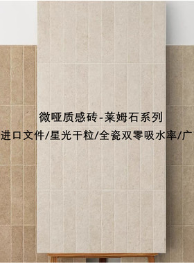 莱姆石瓷砖微哑质感60x120法式中古风客厅卫生间地砖长条暖色墙砖