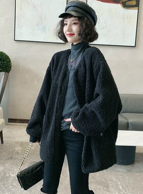 大码大衣春2026新款显瘦韩版外套欧货秋装保暖女宽松