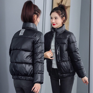 亮面女韩版羽绒棉衣冬装学生短款2026宽松棉服棉袄新款外套面包服