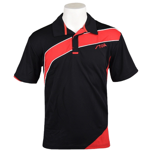 STIGA斯帝卡斯蒂卡乒乓球服男女款翻领专业比赛运动服短袖T恤上衣