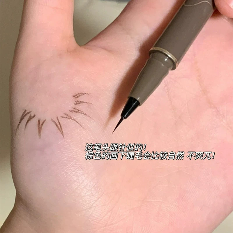 网红爆款推荐极细眼线胶笔速干耐汗不易晕染不易脱妆眼线笔新手女