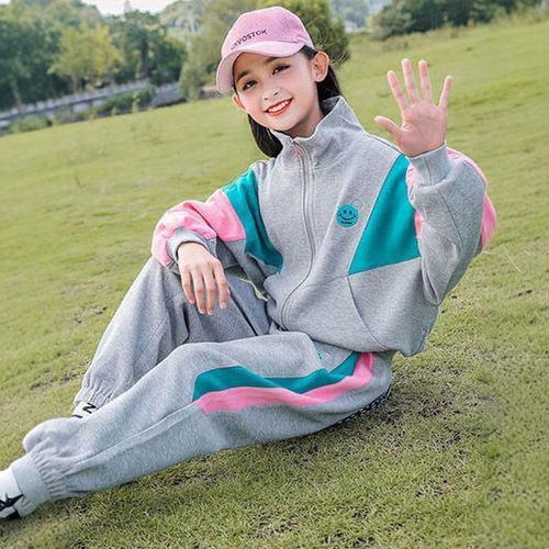 女童棒球服运动套装秋冬学生两件