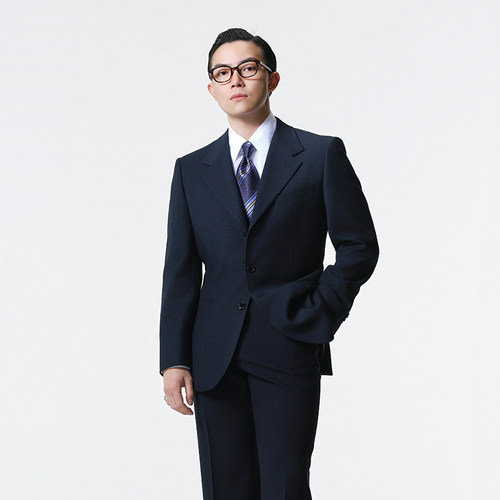 平圆方中商务通勤西服套装男款
