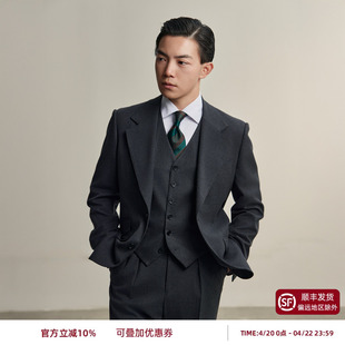 正式 商务结婚正装 男套装 婚礼西服三件套 平圆方中商务通勤西装