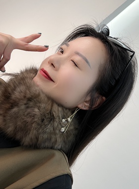 紫貂两用脖套貂皮毛围脖皮草头饰