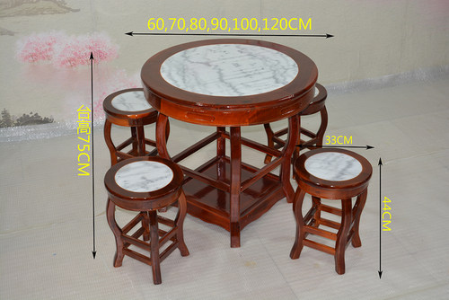 仿古中式风面馆甜品快餐烧腊圆桌