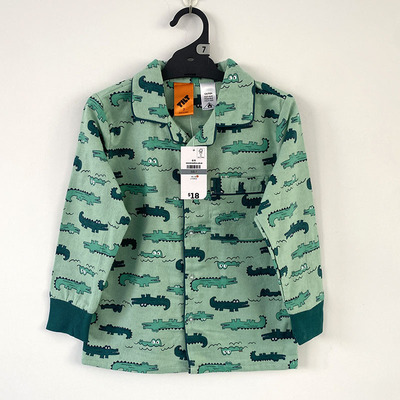 赔钱处理男童外贸原单秋冬款纯棉磨毛绒布单件睡衣睡裤