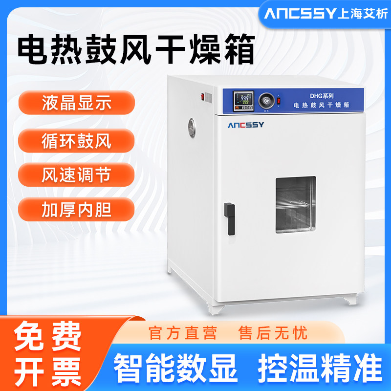 艾析鼓风干燥箱高温加热小型工业烤箱电加热恒温烘干机实验室烘箱