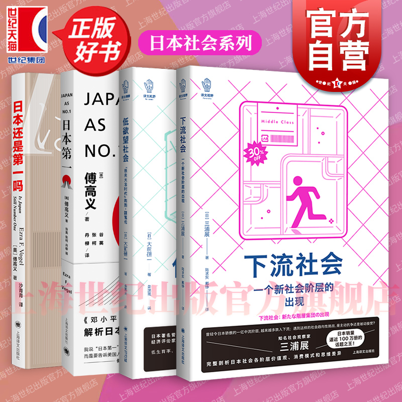 下流社会/低欲望社会/日本第一/日本还是第一吗 傅高义作品系列三浦展大前研一上海译文出版社日本问题外国社会