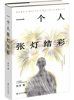 一个人张灯结彩 中国现代文学小说 田耳著上海文艺出版社获第四届鲁迅文学奖 另著戒灵/开屏术/衣钵/环线车/天体悬浮