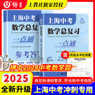2025上海中考数学总复习一点通初三数学总复习中考数学专项训练上海初中数学真题练习上海教育出版社初三数学中考总复习点要全新