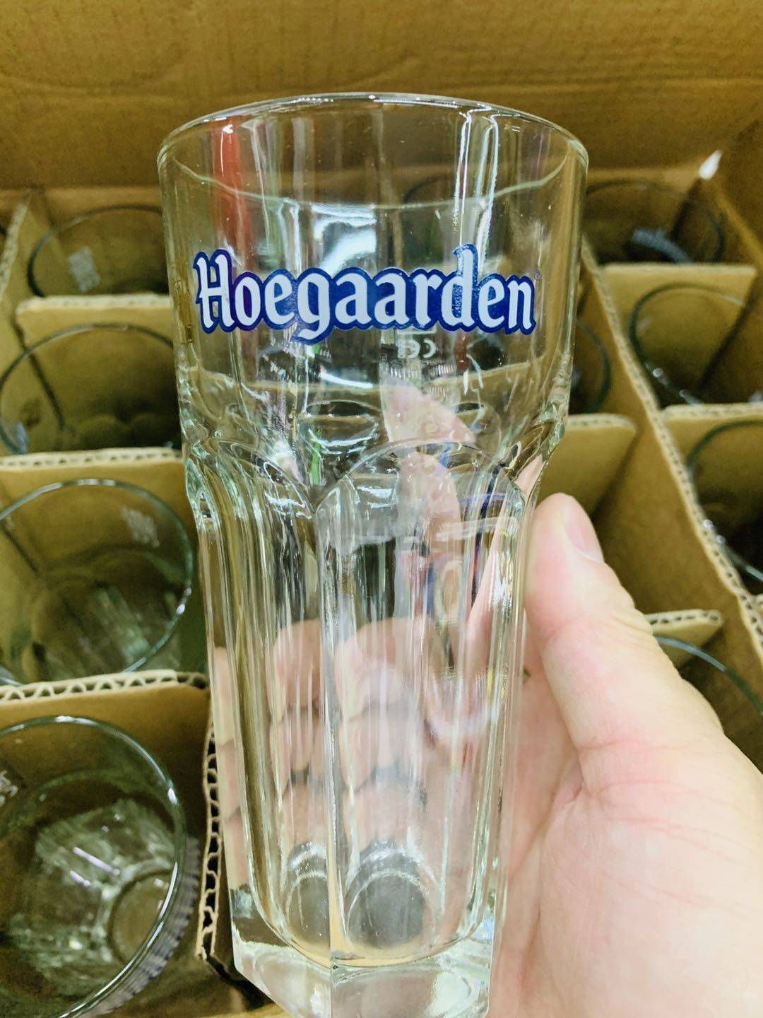 啤酒杯 福佳白 hoegaarden 六角杯 原装啤酒杯 250毫升  包邮