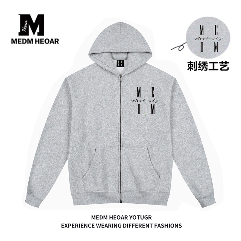 【MEDM】基础款拉链连帽外套