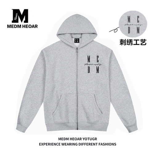 【MEDM】基础款拉链连帽外套