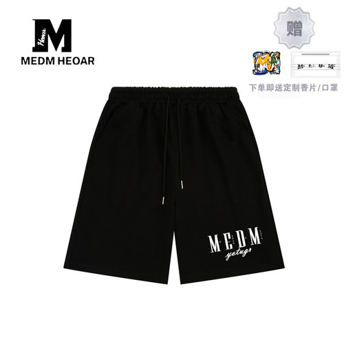 MEDM国潮嘻哈美式短裤男女五分裤