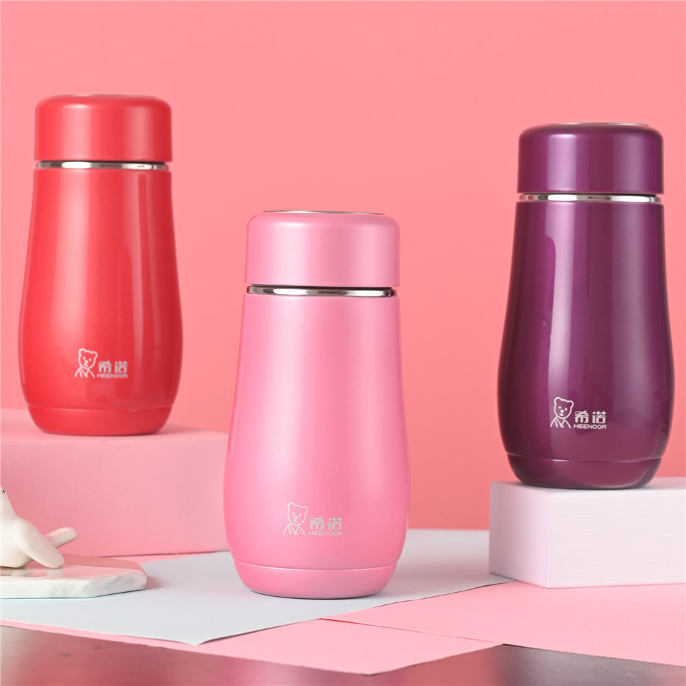 希诺保温杯女士便携可爱少女水杯小巧公主杯学生时尚杯子9638,餐饮具,保冷/保温杯,淘宝优惠券,粉丝福利购,淘宝优惠卷