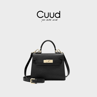 【专柜】Cuud2026小香风鱼子酱女包斜挎包凯莉包轻奢手提真皮女