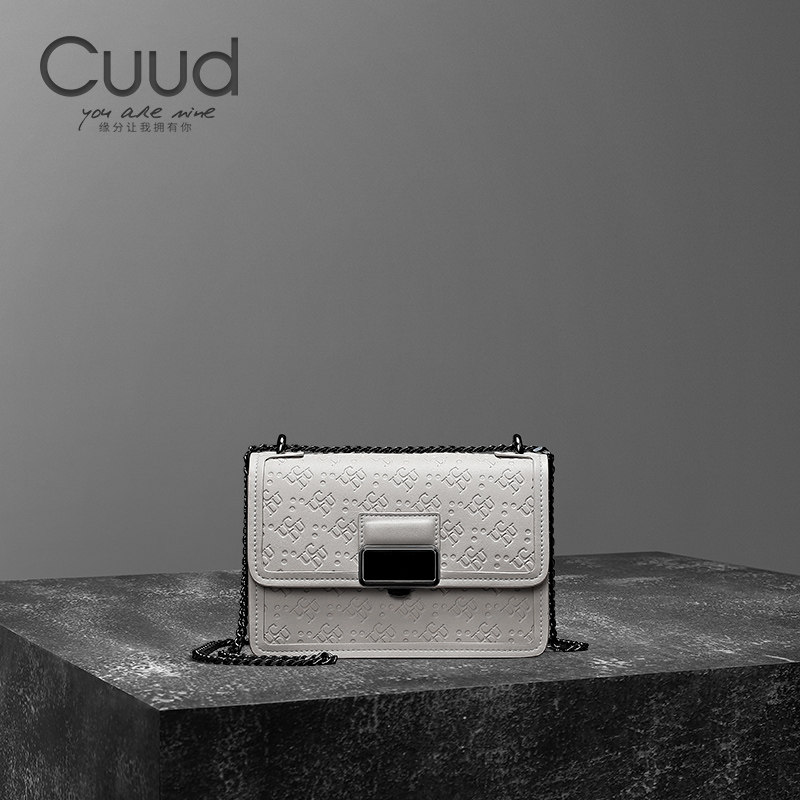 cuud白色小包包女斜挎潮秋冬老花女单肩腋下链条包,箱包皮具/热销女包/男包,小方包,淘宝优惠券,粉丝福利购,淘宝优惠卷