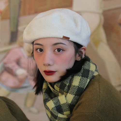 贝雷帽珍珠白石原美同款蓓蕾