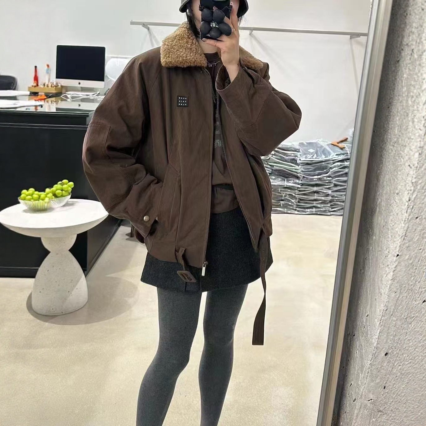 8090服饰韩版时尚宽松派克服