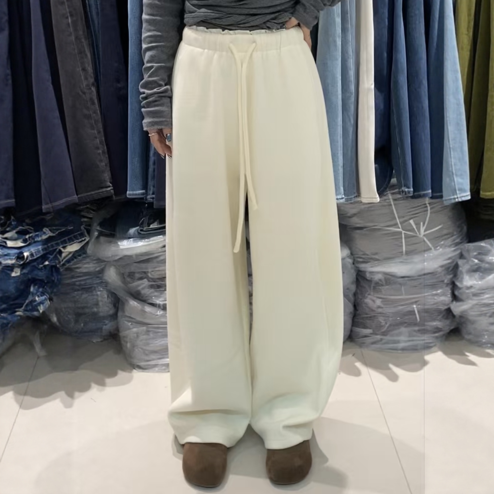 韩版时尚宽松休闲裤女