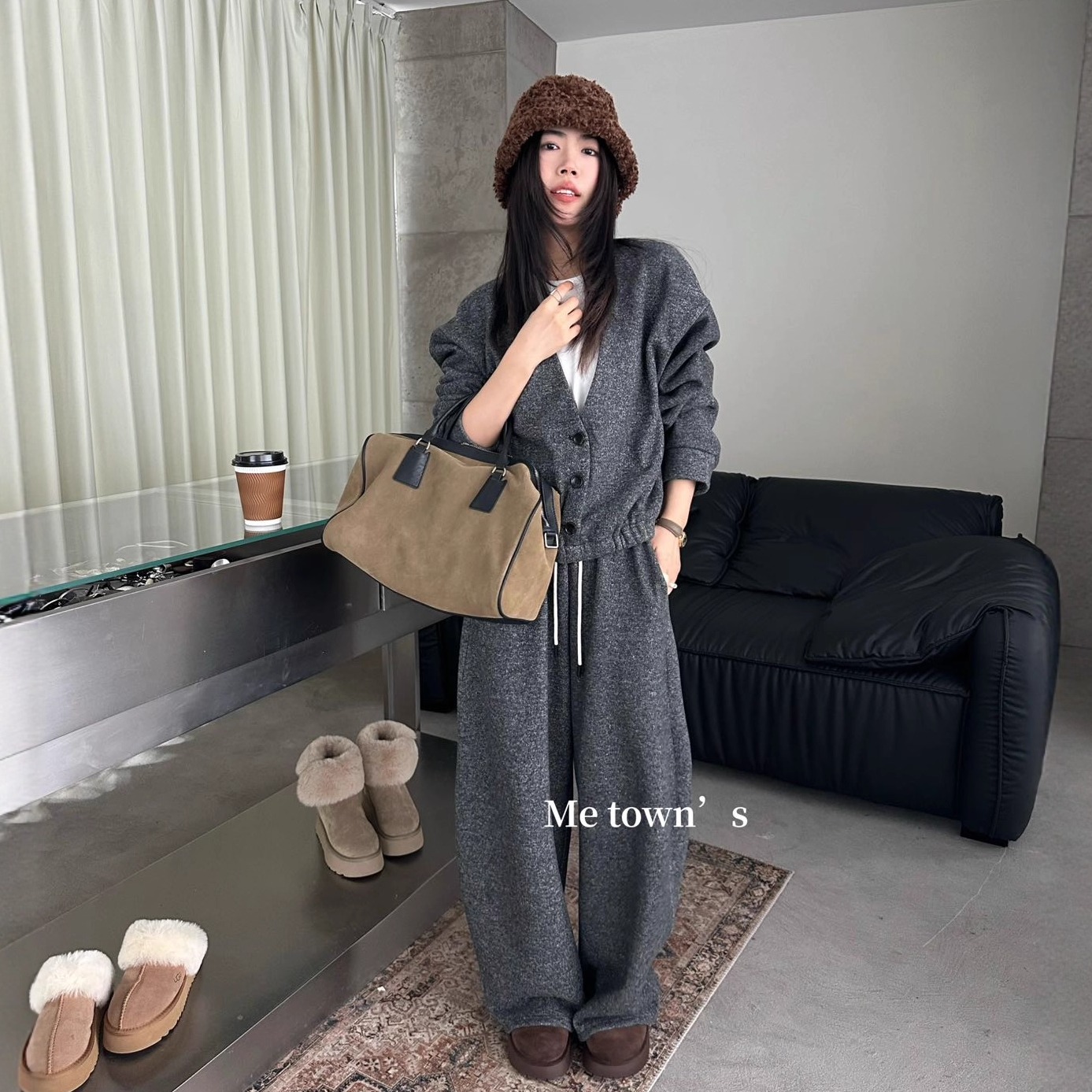 韩版常规两件套休闲加绒