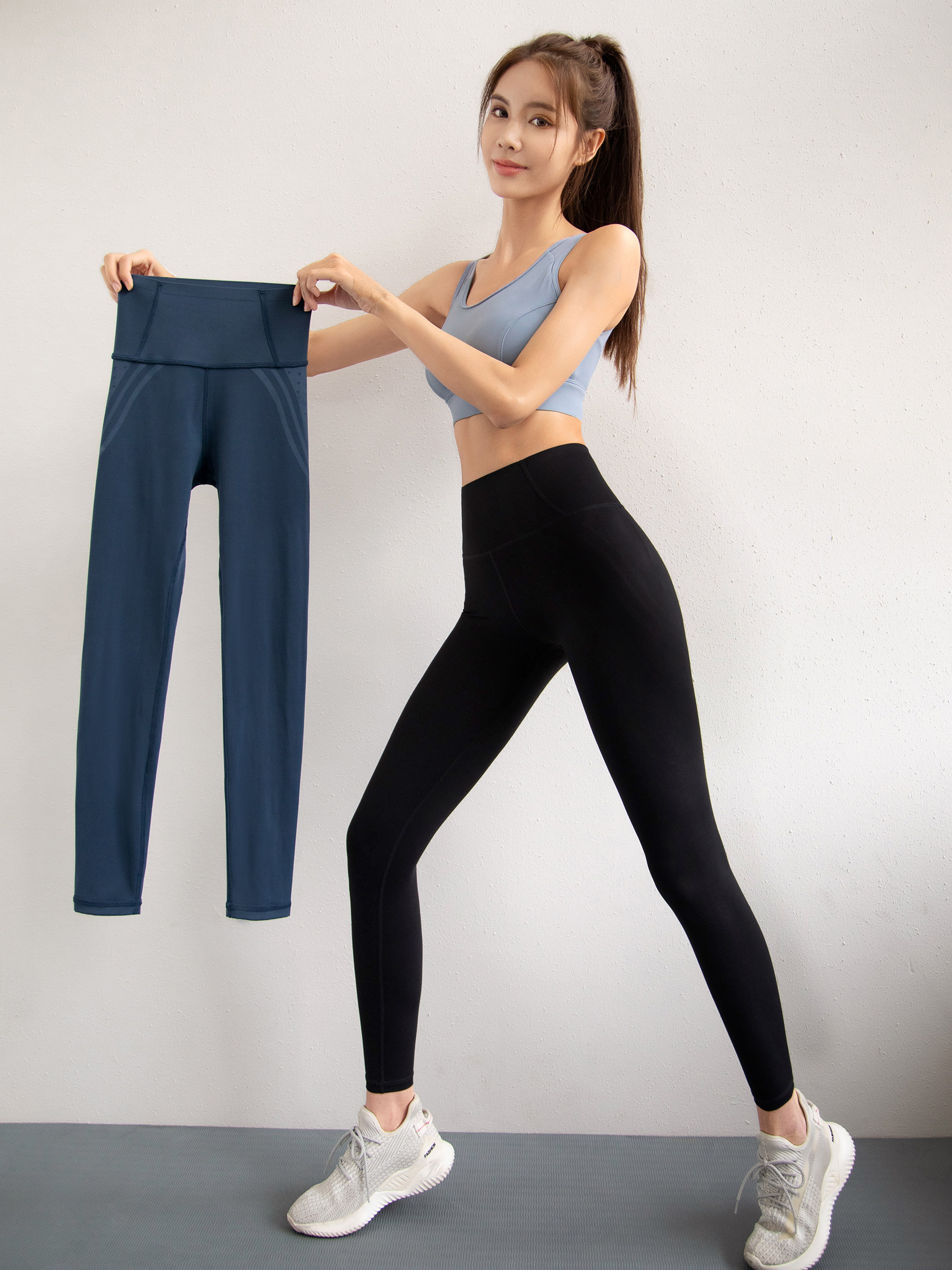S-plan does not lose gear yoga pants women's high waist hip-lifting leggings summer trousers running quick-drying fitness