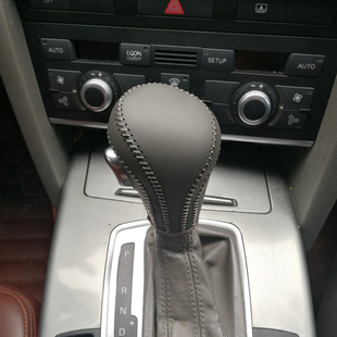 A3Q3档位套Q5A5Q7装 奥迪新老款 A4L内饰改装 A6L真皮档把套A4 饰