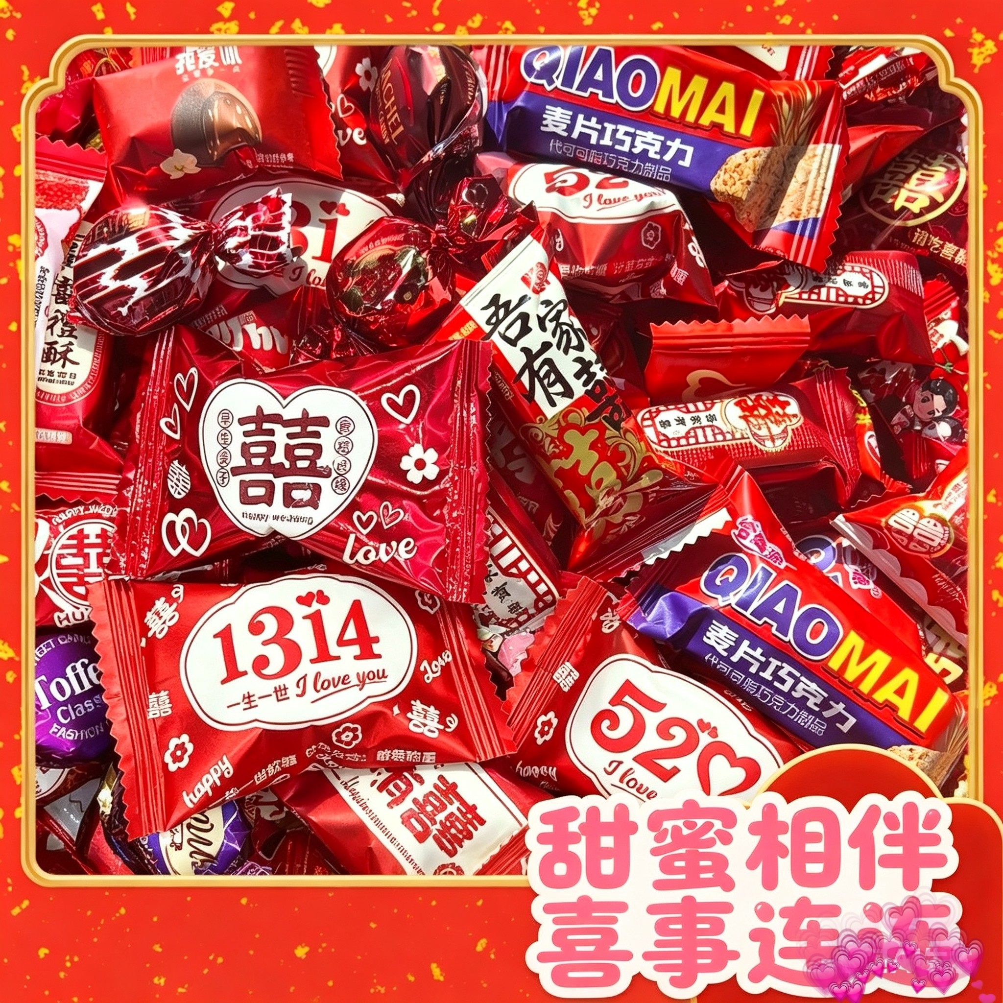 喜糖混合奶糖软糖水果糖巧克力结婚散装满月酒乔迁年货婚庆价