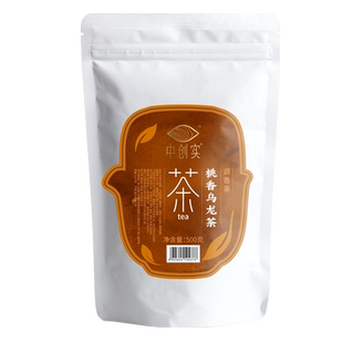 创实桃香乌龙茶叶奶茶店专用桃香水果奶茶商用四季春茶底500g