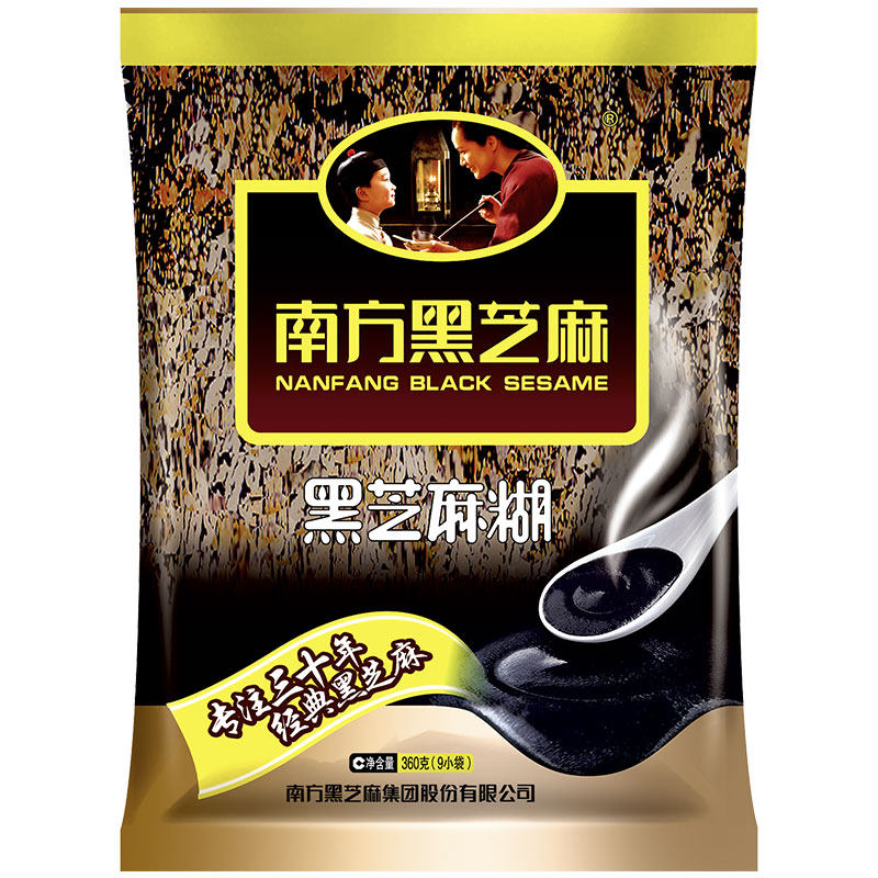 South Sesame paste Original flavor 360g*4 bag Instant black sesame Chongyin Cereals Nutrition breakfast Baggedin the Coffee/Oatmeal/Chongyin , Lotus root starch/Oatmeal/Drink mixes , Sesame paste  category - from Buy2taobao.com to provide professional Taobao agent buy service