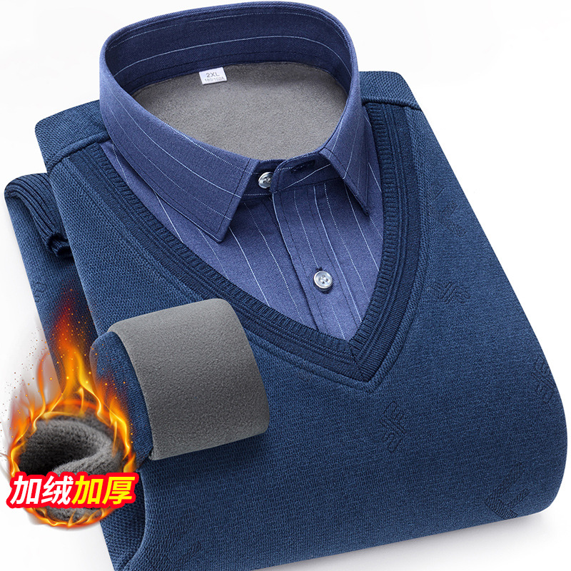 2025年男士保暖内衣休闲加绒加厚