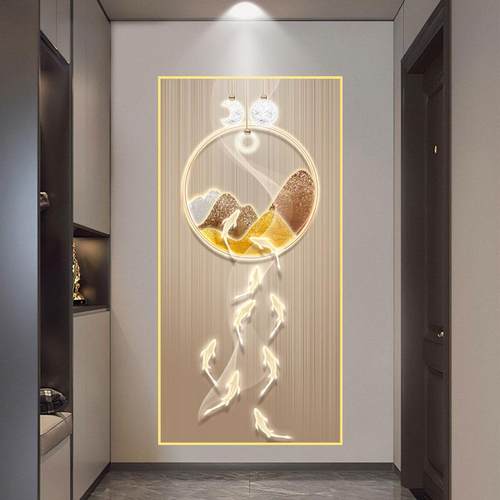 新中式鲤鱼竖版超大尺寸装饰画